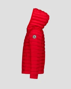 Doudoune légère à capuche enfant Rouge carmin Carla