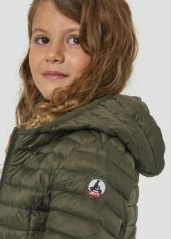 Doudoune légère à capuche enfant Army Carla
