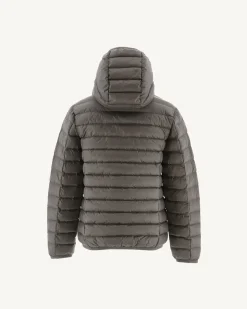 Doudoune légère à capuche enfant Taupe Hugo