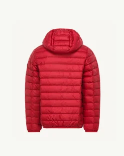 Doudoune légère à capuche enfant Rouge Hugo