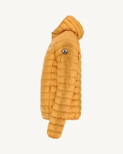 Doudoune légère à capuche Moutarde Nico