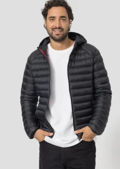 Doudoune légère à capuche Noir Nico