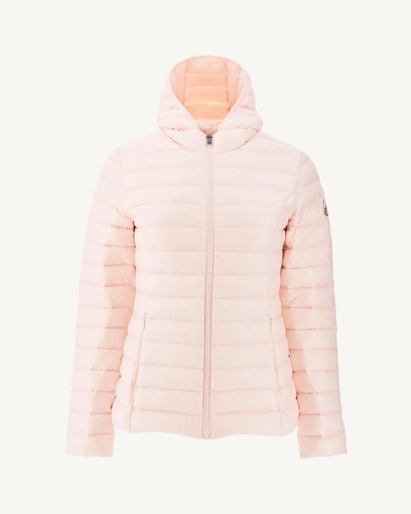Doudoune légère à capuche Rose pale Cloe