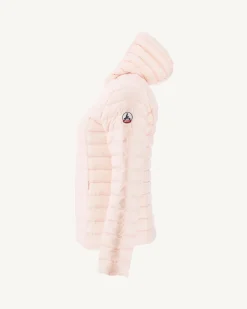 Doudoune légère à capuche Rose pale Cloe