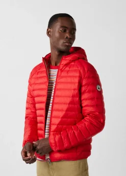 Doudoune légère à capuche Rouge carmin Nico
