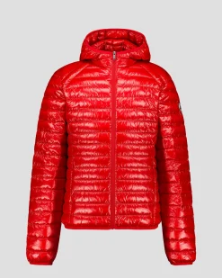 Doudoune légère à capuche Rouge carmin Nico shiny