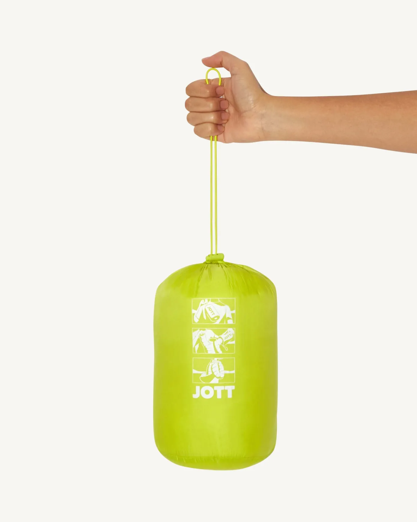 Doudoune légère à capuche Vert acide Nico