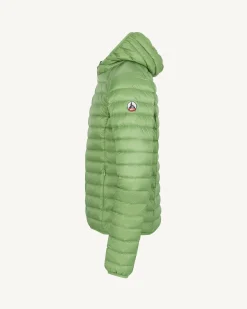 Doudoune légère à capuche Vert fougère Nico