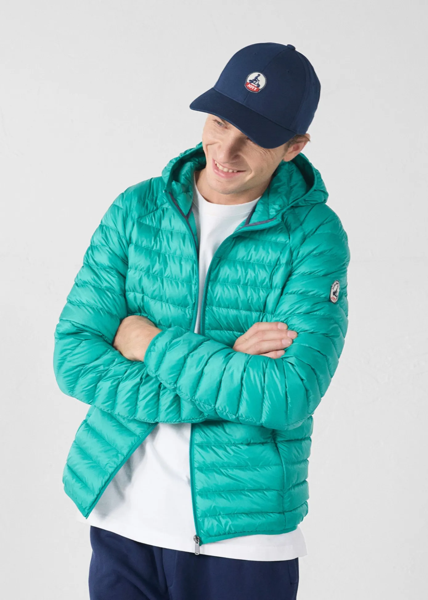 Doudoune légère à capuche Vert persan Nico