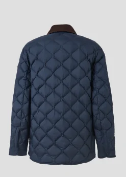 Doudoune légère col chemise Bleu nuit Echo
