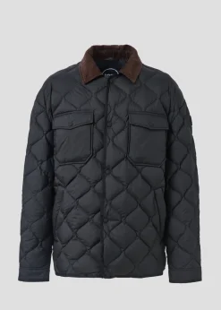 Doudoune légère col chemise Noir Echo