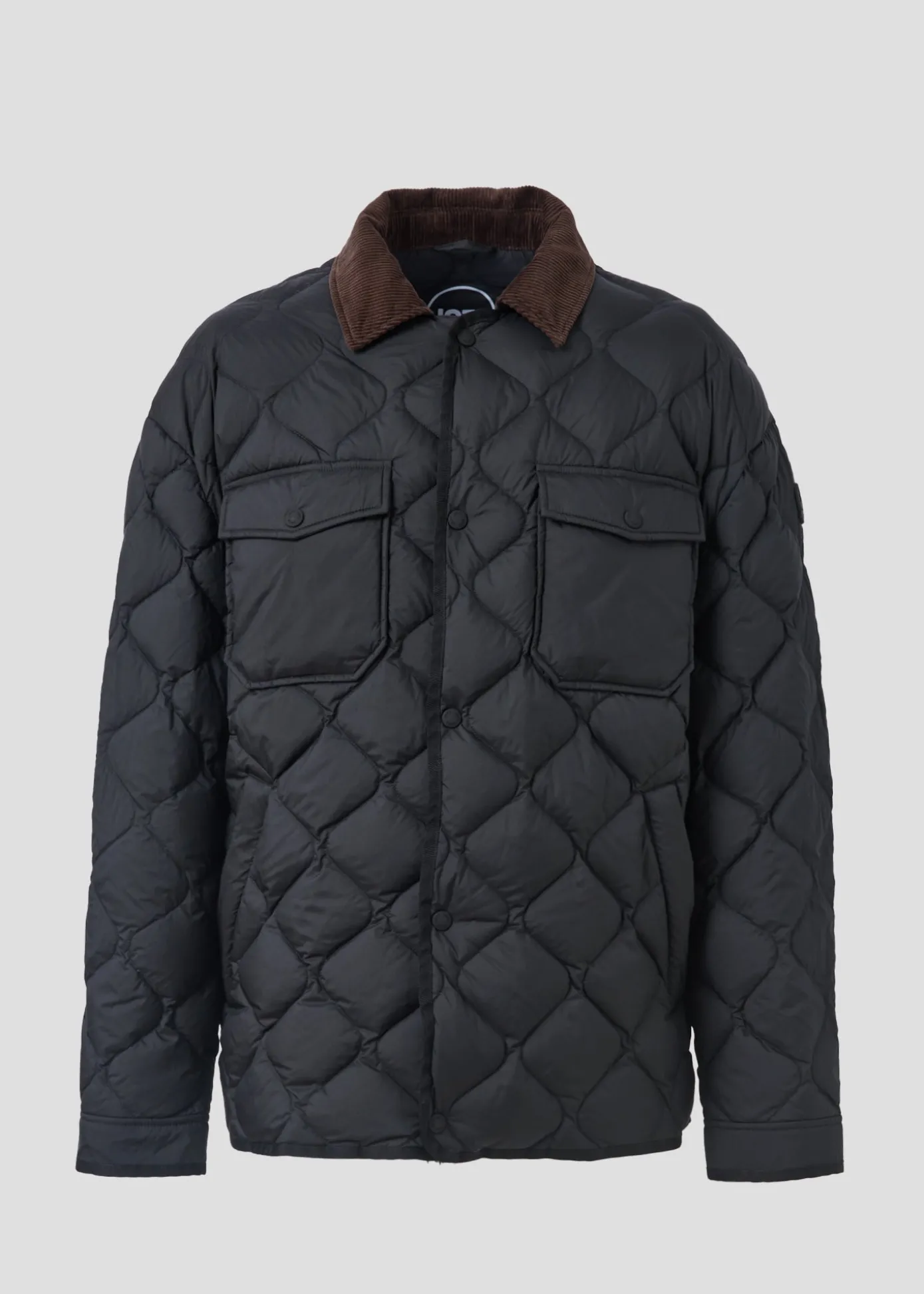 Doudoune légère col chemise Noir Echo