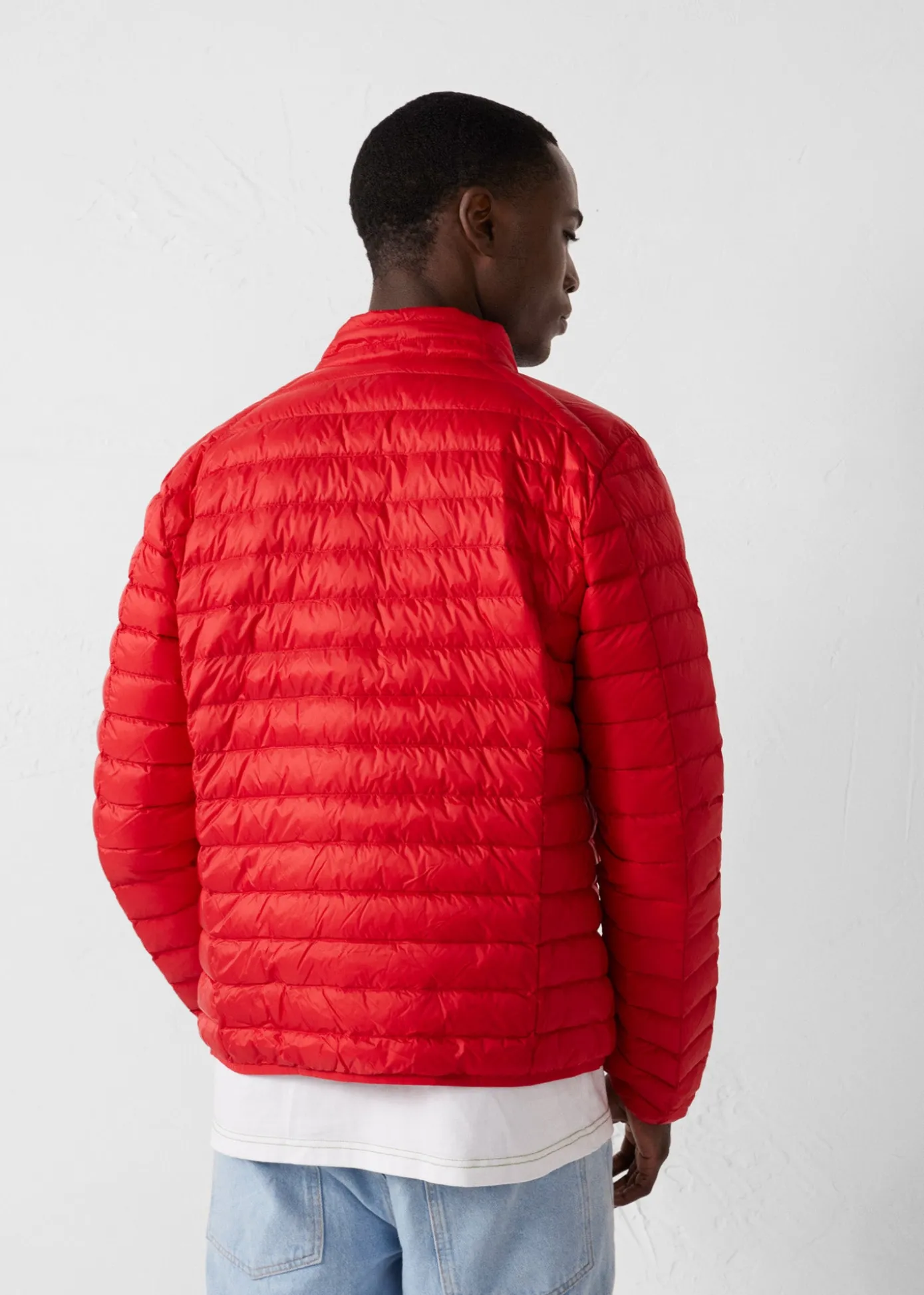 Doudoune légère Rouge carmin Mat