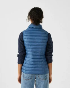 Doudoune légère sans manches Bleu jeans Seda