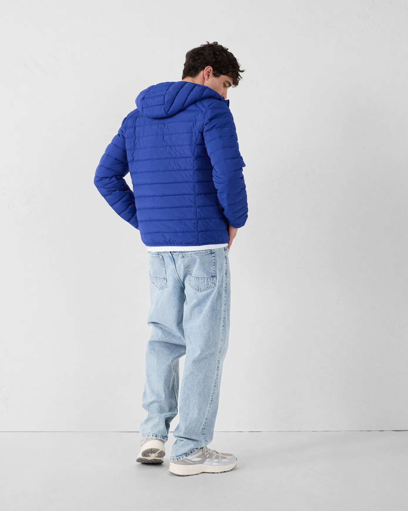 Doudoune légère stretch à capuche Bleu cobalt Frantz