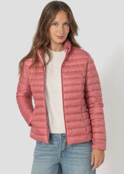 Doudoune légère Velours rose Cha