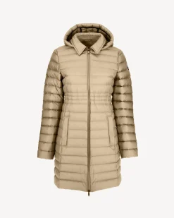 Doudoune longue à capuche Beige Vero 2.0
