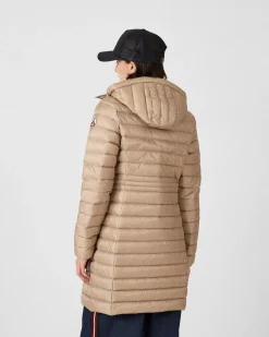 Doudoune longue à capuche Beige Vero 2.0