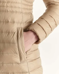 Doudoune longue à capuche Beige Vero 2.0