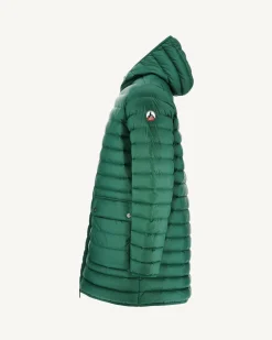 Doudoune longue à capuche Vert foncé Luc