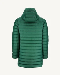 Doudoune longue à capuche Vert foncé Luc