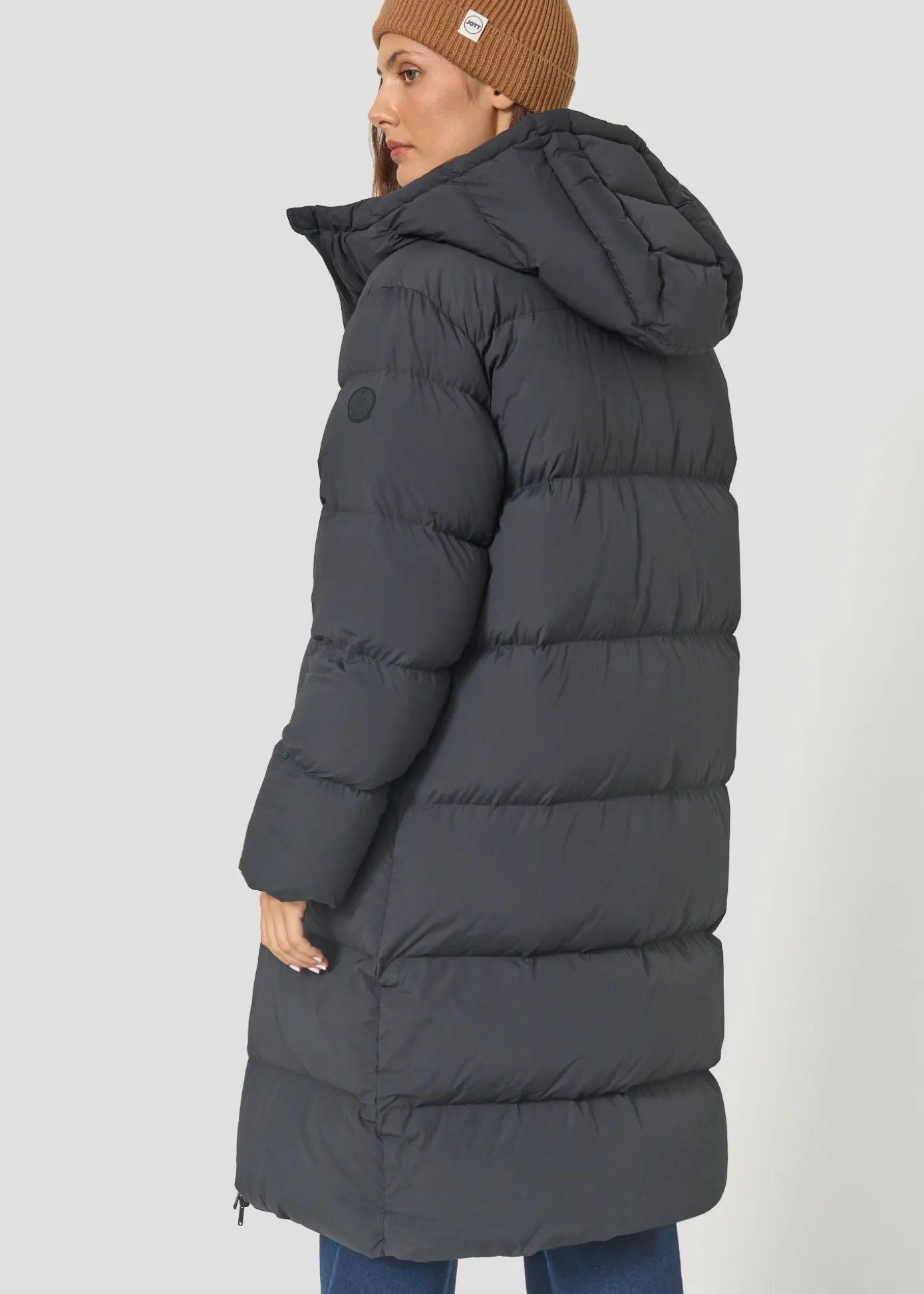 Doudoune longue oversize Noir Mikkeli