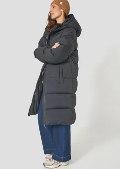 Doudoune longue oversize Noir Mikkeli