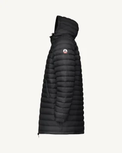 Doudoune longue réversible à capuche Noir Amsterdam 2.0