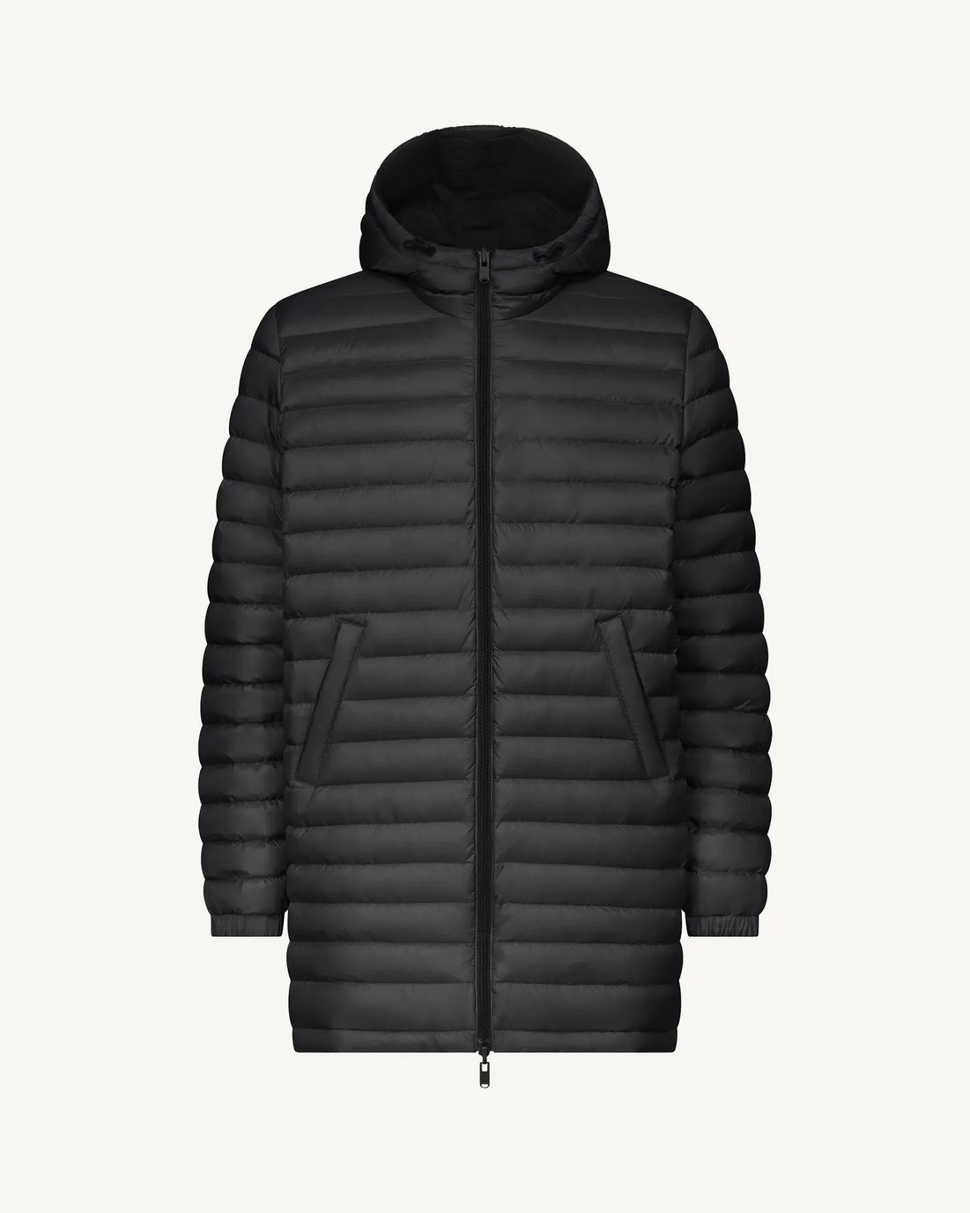Doudoune longue réversible à capuche Noir Amsterdam 2.0