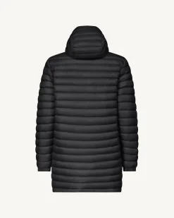 Doudoune longue réversible à capuche Noir Amsterdam 2.0