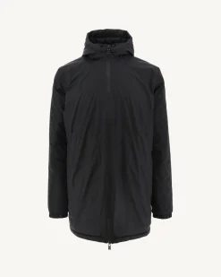 Doudoune longue réversible à capuche Noir Amsterdam