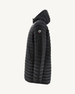 Doudoune longue réversible à capuche Noir Amsterdam