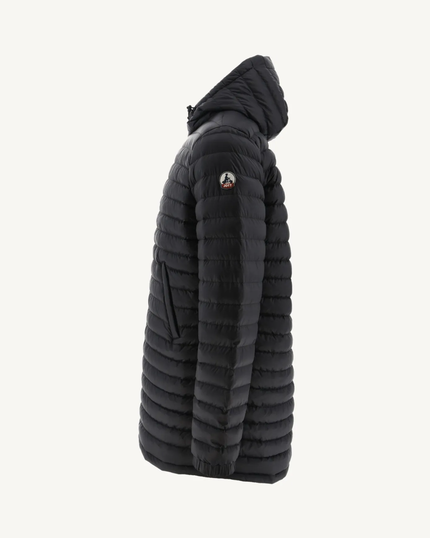 Doudoune longue réversible à capuche Noir Amsterdam