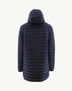 Doudoune longue réversible à capuche Azur/Marine Amsterdam