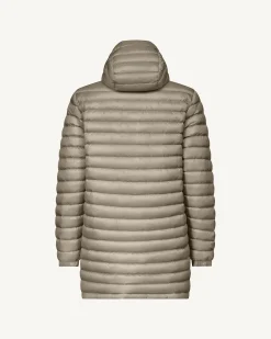 Doudoune longue réversible à capuche Army/Beige Amsterdam 2.0