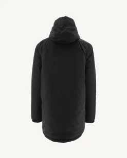 Doudoune longue réversible à capuche Noir/Gris clair Amsterdam