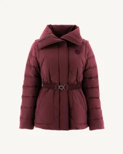 Doudoune manches amovibles Aubergine Anita