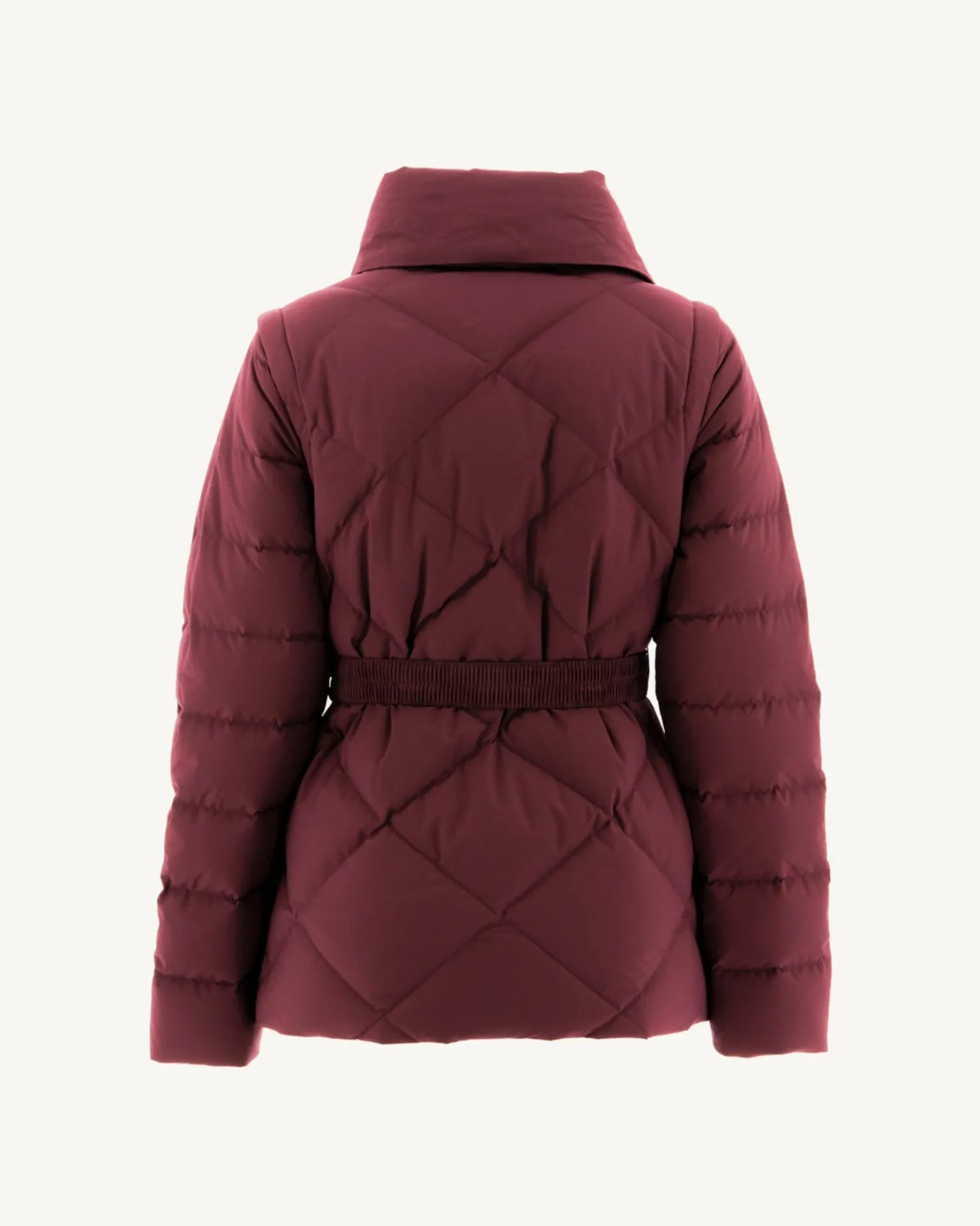 Doudoune manches amovibles Aubergine Anita