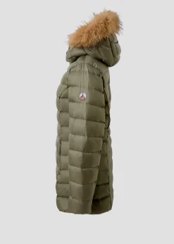 Doudoune mi-longue Grand Froid Army Perle
