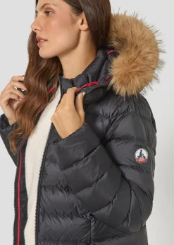 Doudoune mi-longue Grand Froid Noir Perle