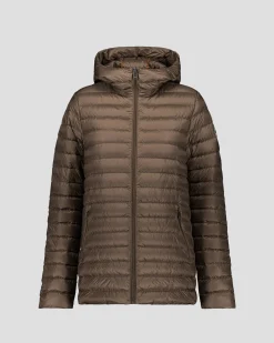 Doudoune mi-longue Taupe Claudie
