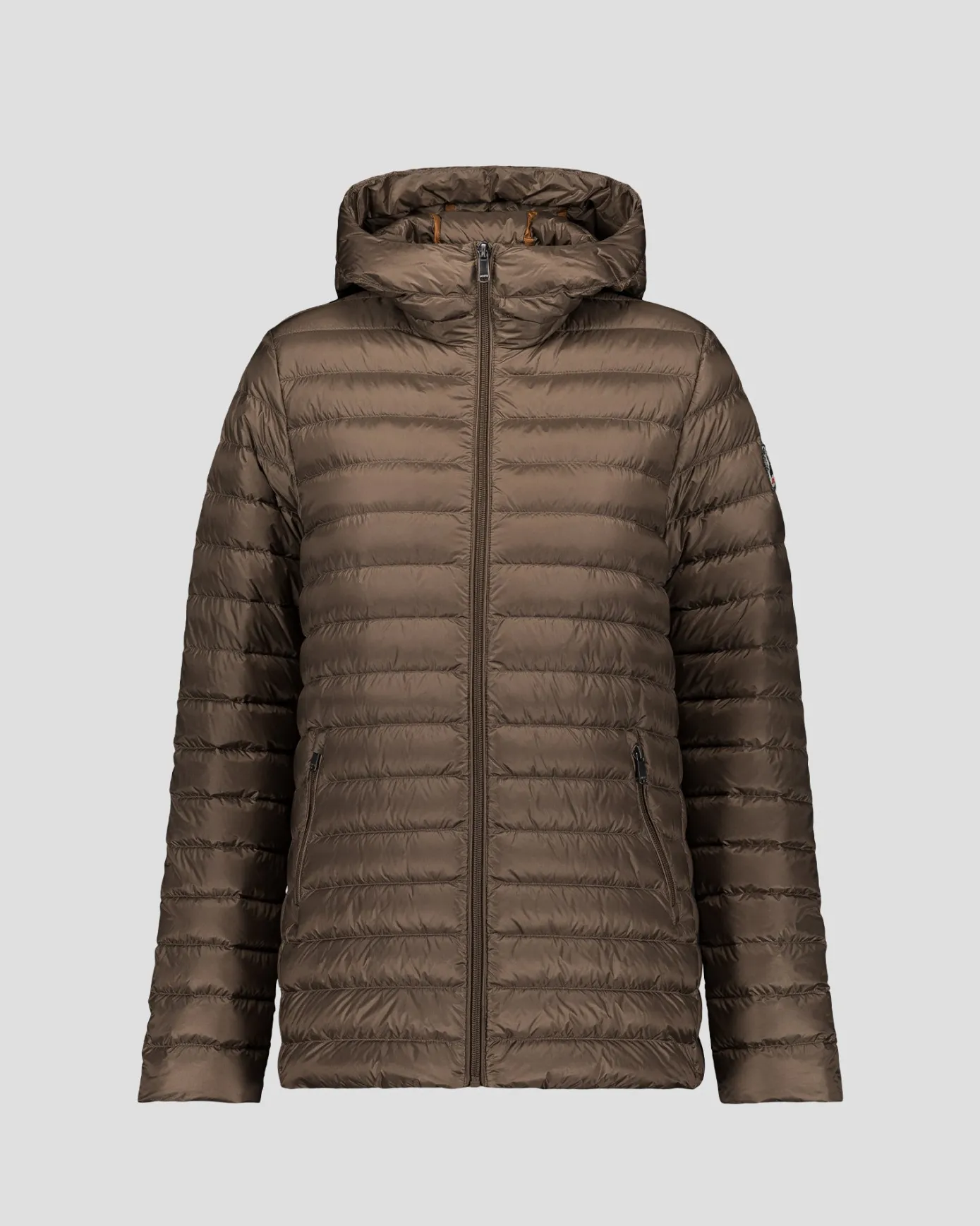 Doudoune mi-longue Taupe Claudie