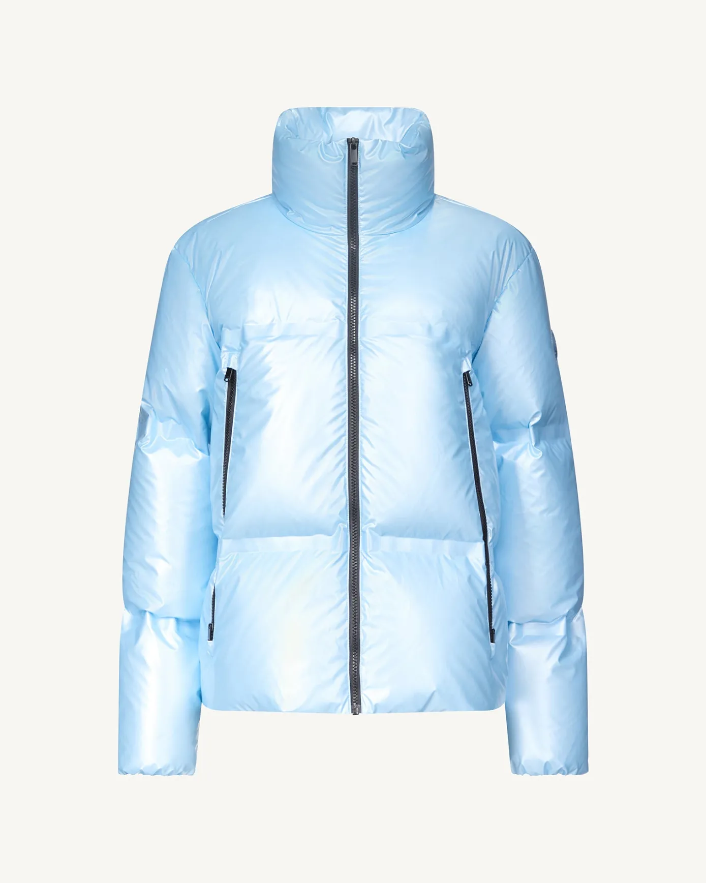 Doudoune métallique esprit 'Puffer' Bleu glacier Flake