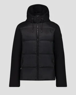 Doudoune puffer bi-matière Noir Thunder