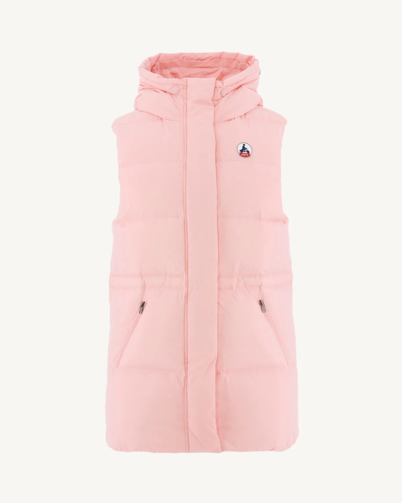 Doudoune sans manche à capuche Grand Froid Rose pêche Texas 2.0