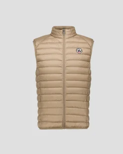 Doudoune sans manches Beige Tom