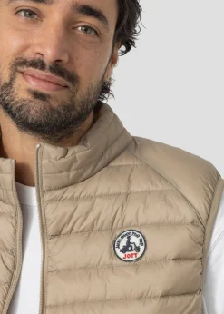 Doudoune sans manches Beige Tom