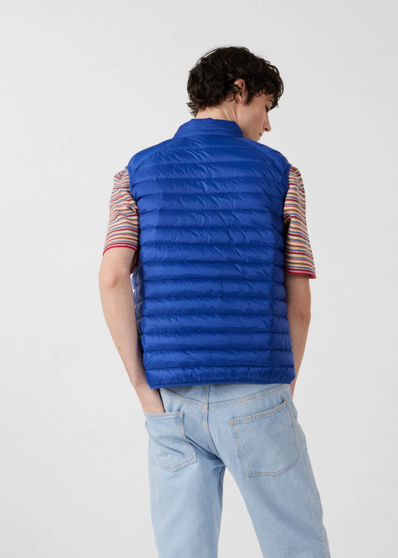 Doudoune sans manches Bleu cobalt Tom