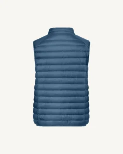 Doudoune sans manches Bleu jeans Tom