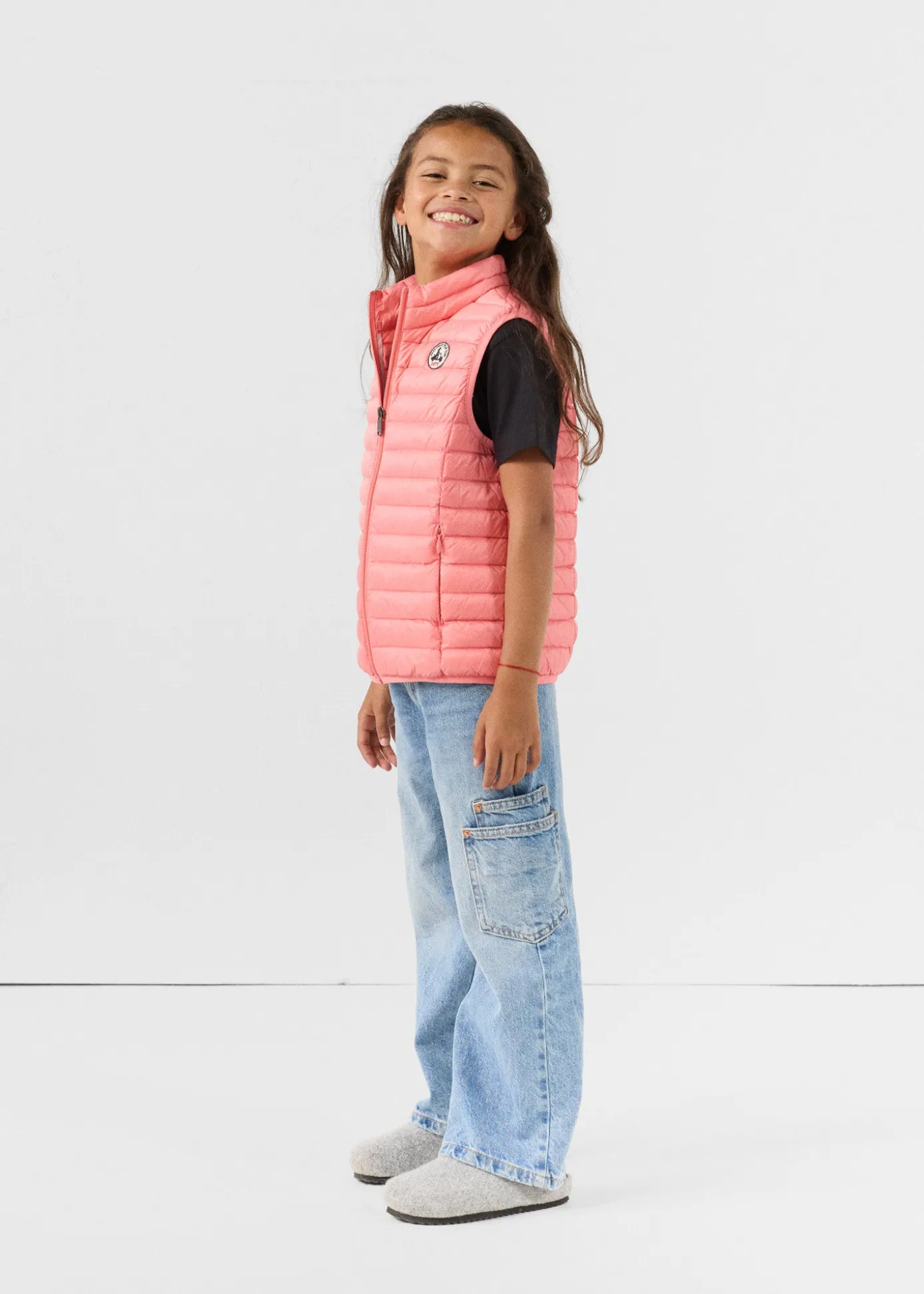 Doudoune sans manches enfant Vibrant pink Zoe